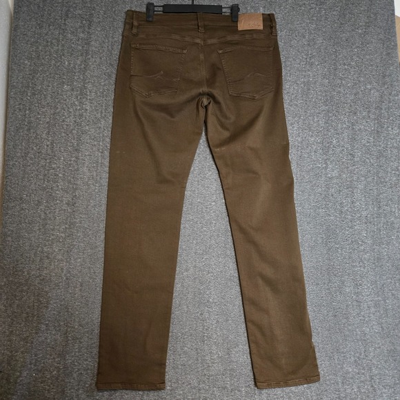 34 Heritage Men's Courage Mid Rise Straight Leg Pants Sz 35 x 34 Beige Brown x2 - Picture 4 of 15